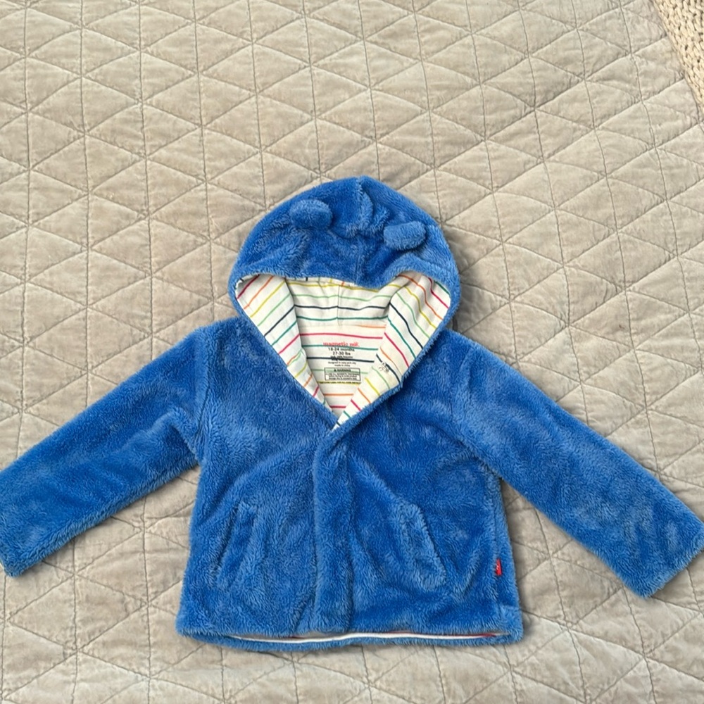Minky Let’s Go Magnetic Jacket in Blue